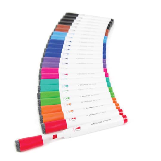 U Brands&#x2122; Assorted Colors Chisel Tip Dry Erase Marker Set, 24ct.